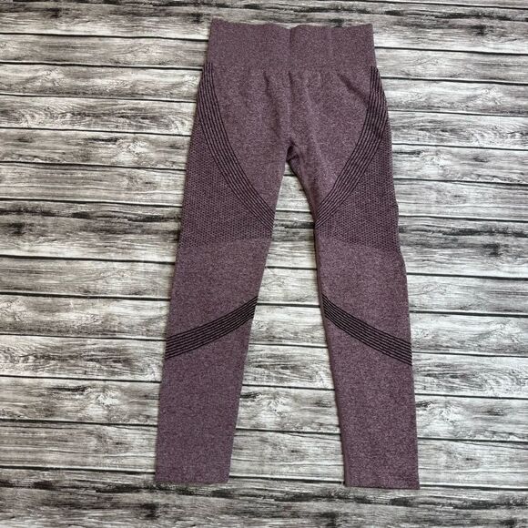 Unbranded Women's Butt Enhancing Workout Leggings M Med Medium Plum Purple Marl - Picture 2 of 11